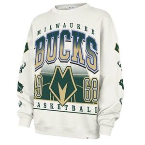 milwaukee bucks 47 oversized crew neck sweatshirt